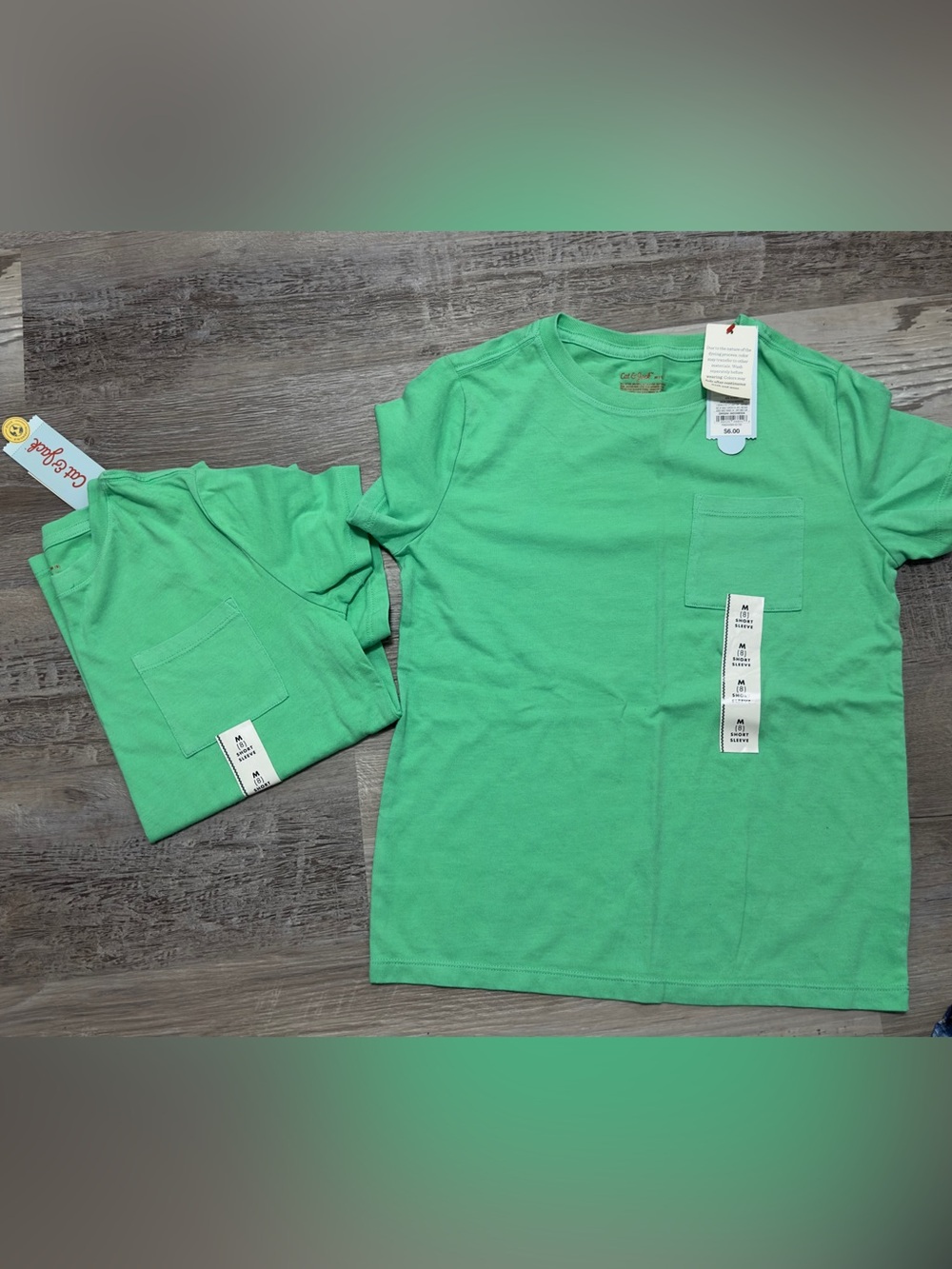 Cat & Jack Bright Green Pocket Tee - Kids